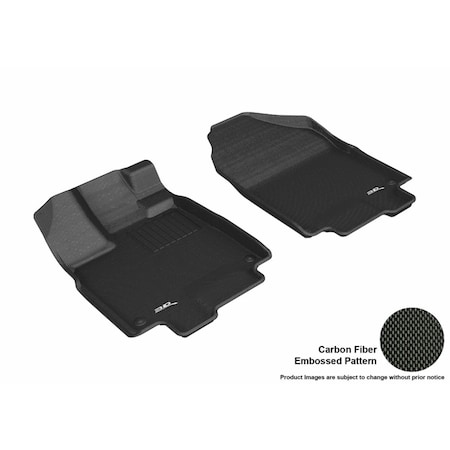 3D Maxpider Kagu Floor Mat for 2018 Honda Odyssey R1, Black L1HD09111509